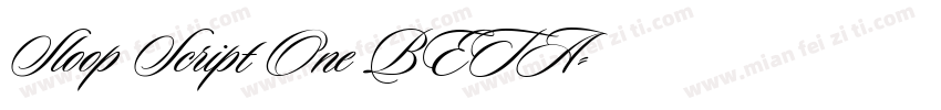 Sloop Script One BETA字体转换